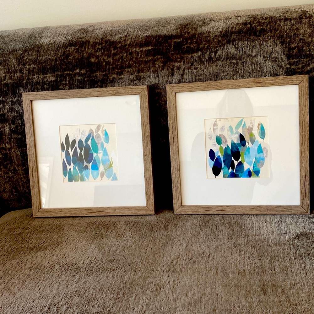 Two prints with ash frames